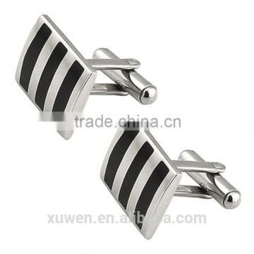 high quality wholesale enamel stainless steel custom logo cufflinks