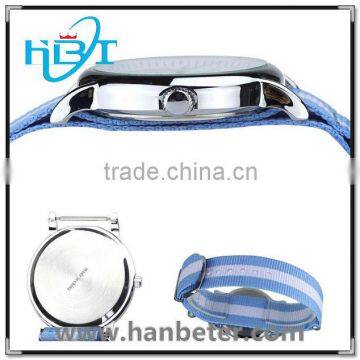 OEM available 316L stainless steel watch case with fabric nylon strap watch