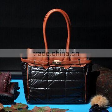 2015 Wholesale black quilted tote bag