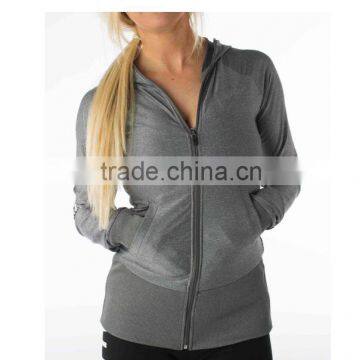 Custom sport zip up jackets women gym hoodies