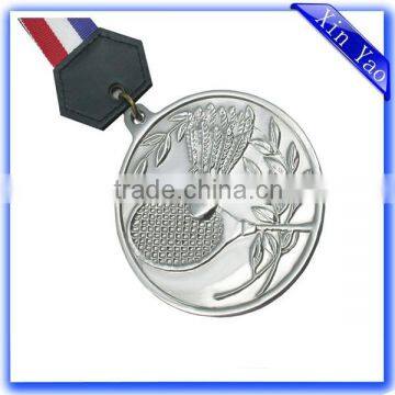 Professional Metal Sports Antique Silver Medal photo-4