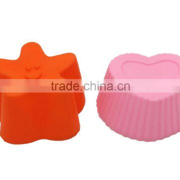Colorful silicon baking cake mould for baking