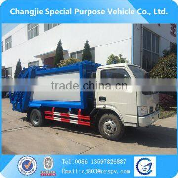 Dongfeng 6-8m3 compression garbage truck,used garbage compactor truck