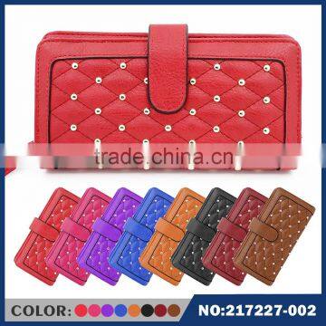 ladies leather vanity bag facny single zipper purse