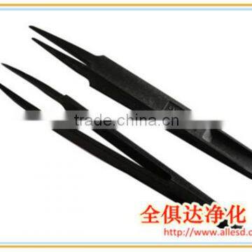 ESD Series Black Anti-static Stainless Steel Tweezers photo-4