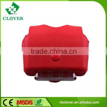 Promotional Various Colors Rear Light 4 LED Mini Silicone Bicycle Laser Light