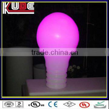 LED coloful decoration light bulb shape lamp led decorative table lamp rechargeable led table lamps