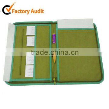 Waterproof PU A4 leather folder