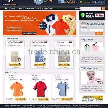 Online Shopping website garments