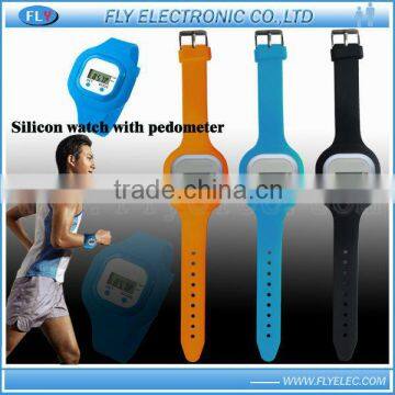 Mult-function Silicone Pedometer Watch