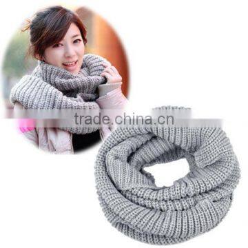 2016 new knitted loop hood neck circl wool women scarf