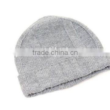 NEW UNISEX WINTER MEN WOMEN WARM BEANIE HAT CAP SKI KNIT HAT GRAY