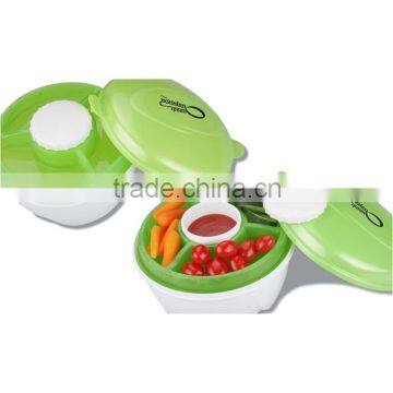 Cool gear salad to go,plastic salad container,salad box,salad bowl with lid