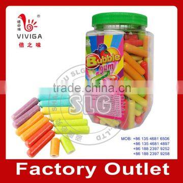 Sweet multi color fruit chalk stick bubble gum