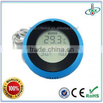 Plastic Window Round Decorative Indoor Thermometer