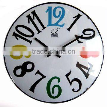 home decor wholesale plastic clock with big arabic numbers