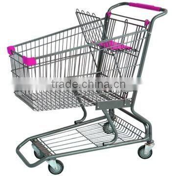 RH-SMD125 125L Best Selling American supermarket shopping trolley cart