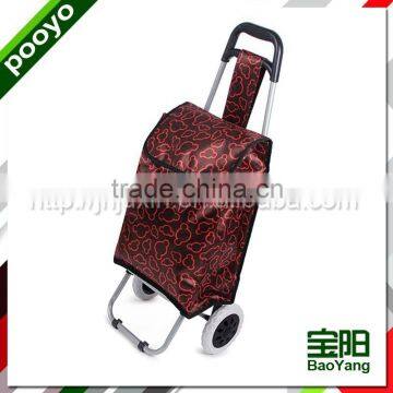 hand trolley fashion leopard print travel bag with trolley