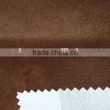 Faux Suede Fabric Bond T/C Backing for Sofa or Mat