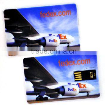 Customized CMYK printing card usb flash for promotional