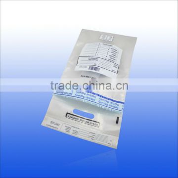 High quality printed clear pvc plastic bag with snap button