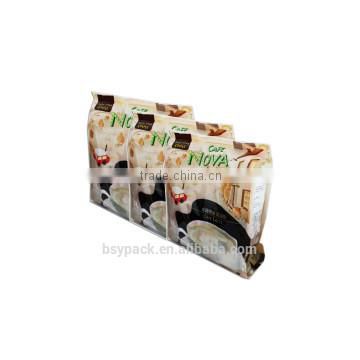 center heat seal foil bag with side gusset for food packaging