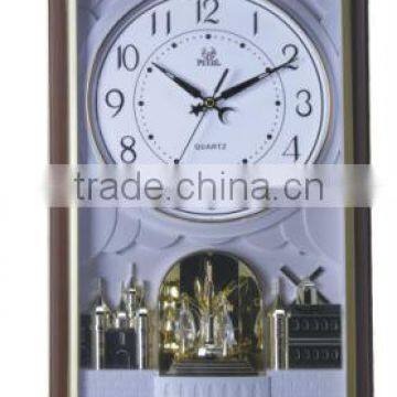 Pearl Swivel Pendulum Wall Clock PW220 With Sweep & Hourly Chime