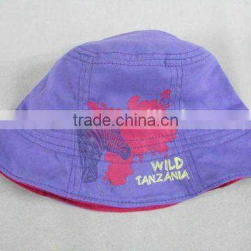 Full Printing 100% cotton soft Cute baby fashion cheap top girl beauty summer bucket hats