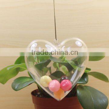 hollow plastic ball,clear plastic xmas decoration,heart shaped gift box