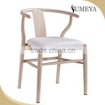 Commercial furniture leather seat bistro chair dining room restaurant custom wooden dining chair