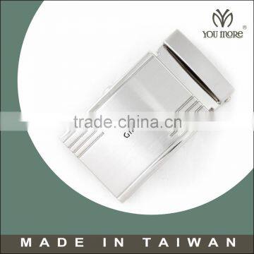 Taiwan factory price man logo stainless steel belt buckle blank