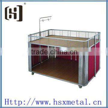 supermarket flower promotion table shopping cart HSX-S695 table trolley cart