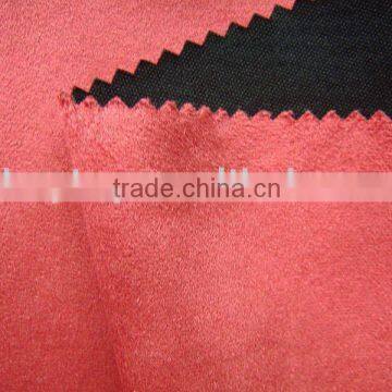 suede fabric bonded with knitted fabric