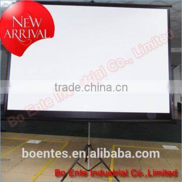 Matte White Floor Stand Tripod Manual Projection Screen With 70~120 Inch Size photo-3