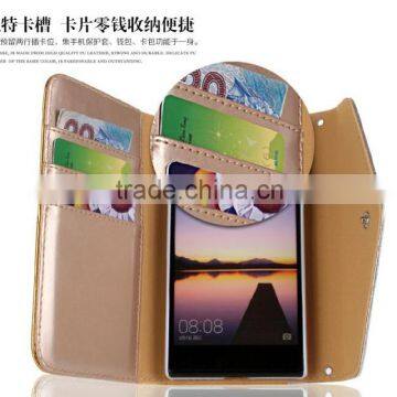 for huawei p7 leather case,for ascend p7 wallet case,mobile cover for p7