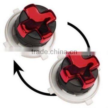 Twisting Chrome Red Transforming D-pad for Xbox 360 Controller (Rotating Dpad)