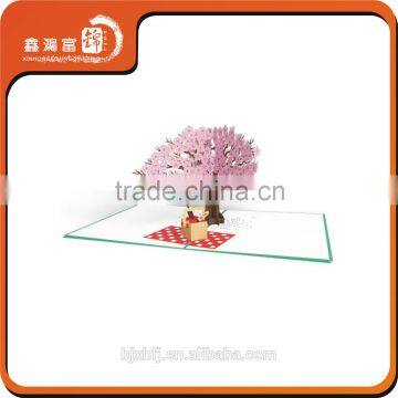 XHFJ wholesale color paper card accept custom order greeting birthday card