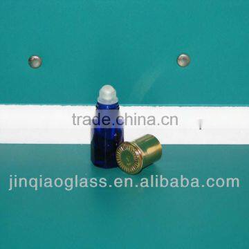 mini cobalt blue glass roll on bottle