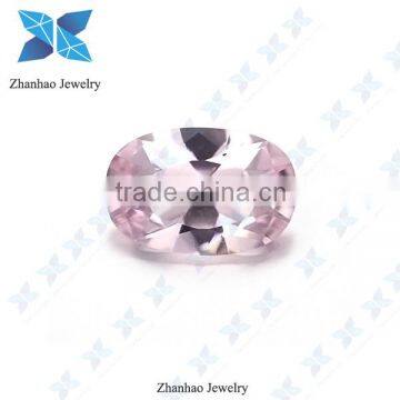 Wuzhou Synthetic Gemstone / Nano Pink Gems / Oval Shape Nano