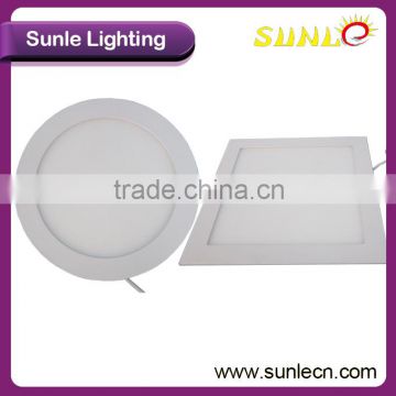 18w led panel light round, 1360lm recessed square round panel light led