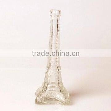 Clear Eiffel Tower Glass Jar Bottle for Flower or Artwork photo-5