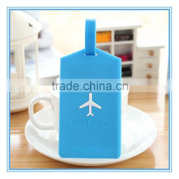 Wholesale luggage swing tag silicone rubber pvc swing tag promotion custom baggage swing tag for giveaway gift