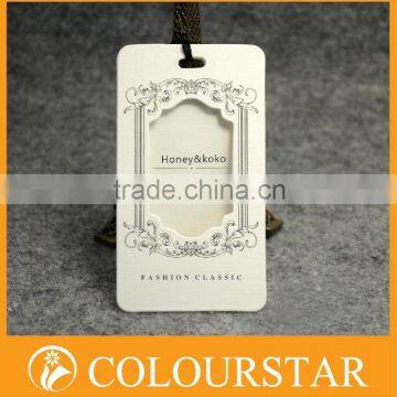 Modern 2015 paper printed jewelry hang tag