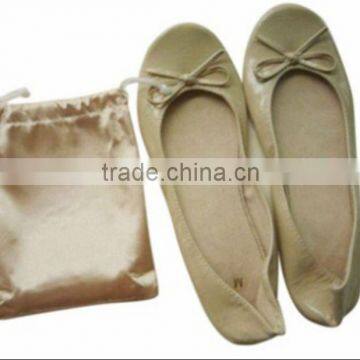 Lady's rolled up shoes/elegant dance ballet shoes/elegance ballroom dance shoe