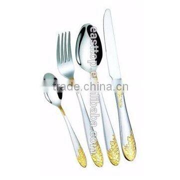 89pcs Stainless Steel Gold Plated Cutlery for Turkey Iran Market photo-6