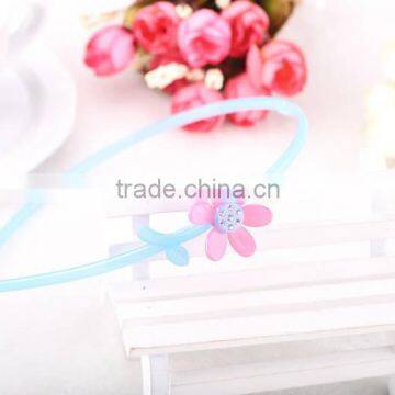 Cute Baby Kids Handmade Hair Band Acetate Korean New Hair Ornament With Teeth Daisy Flower Rhinestone Headband photo-3