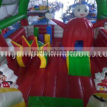 2015 Giant Inflatable Bounce Playground for Child#Cheap Inflatable Amusement Park for Kids