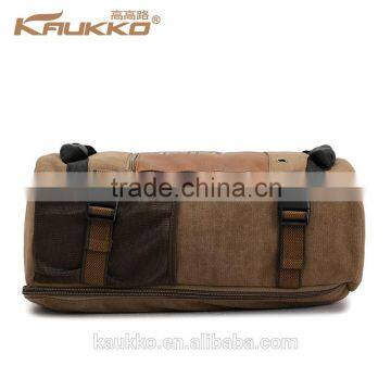 2016 Canvas Leather Vintage Duffel Travelling Bags Men Backpack Bag photo-5