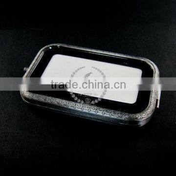 50x85mm Setting Metal Rectangle Blank Base Bezel Vintage Style Antiqued Silver Compact Pocket Mirror Tray Glass Cabochon 1991022