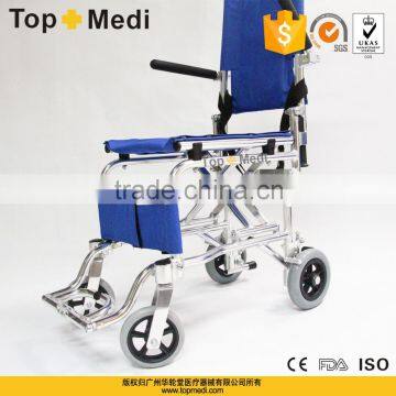 Airplane Lightweight Transit Wheelchair for Disabled and Elderly/Silla de ruedas transita para los discapacitados